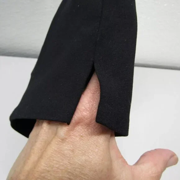 NEW THEORY Womens Fitted Jersey Skinny Pants Size M Black